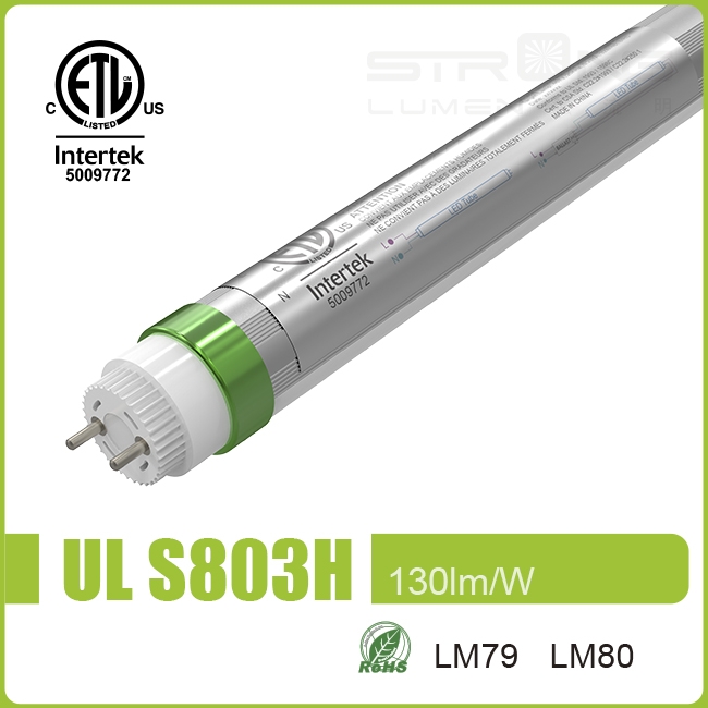 S803H ETL T8 130Lm/w Tube Light